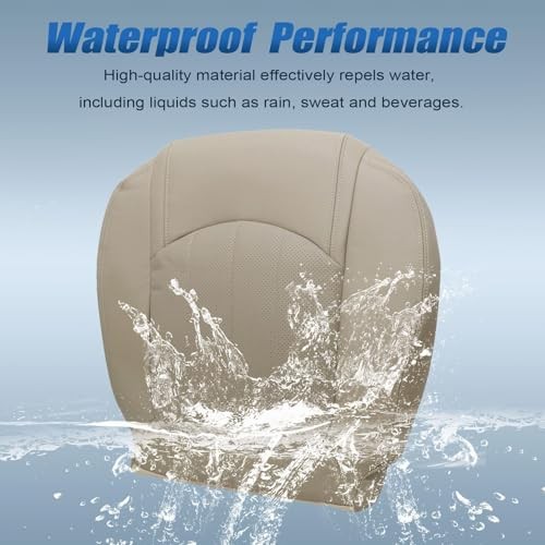 Driver Side Bottom Perforated Leather Replacement Seat Tan(Perforated leather)