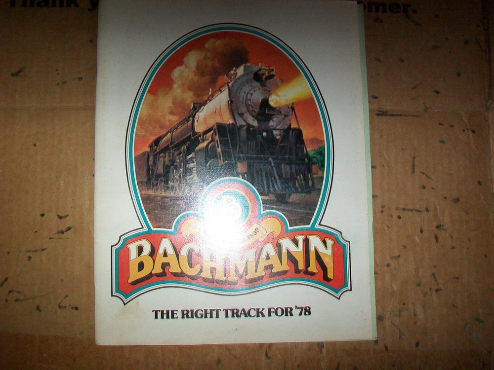 Vintage 1978 Bachmann Model Train Catalog