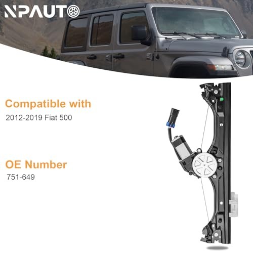 Front Left Driver Side Power Window Regulator with Motor Front Driver Side