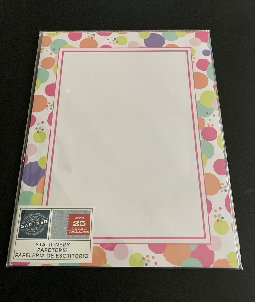 Printer Paper Stationery Gartner Studios sealed Package 25 sheets Bubbles