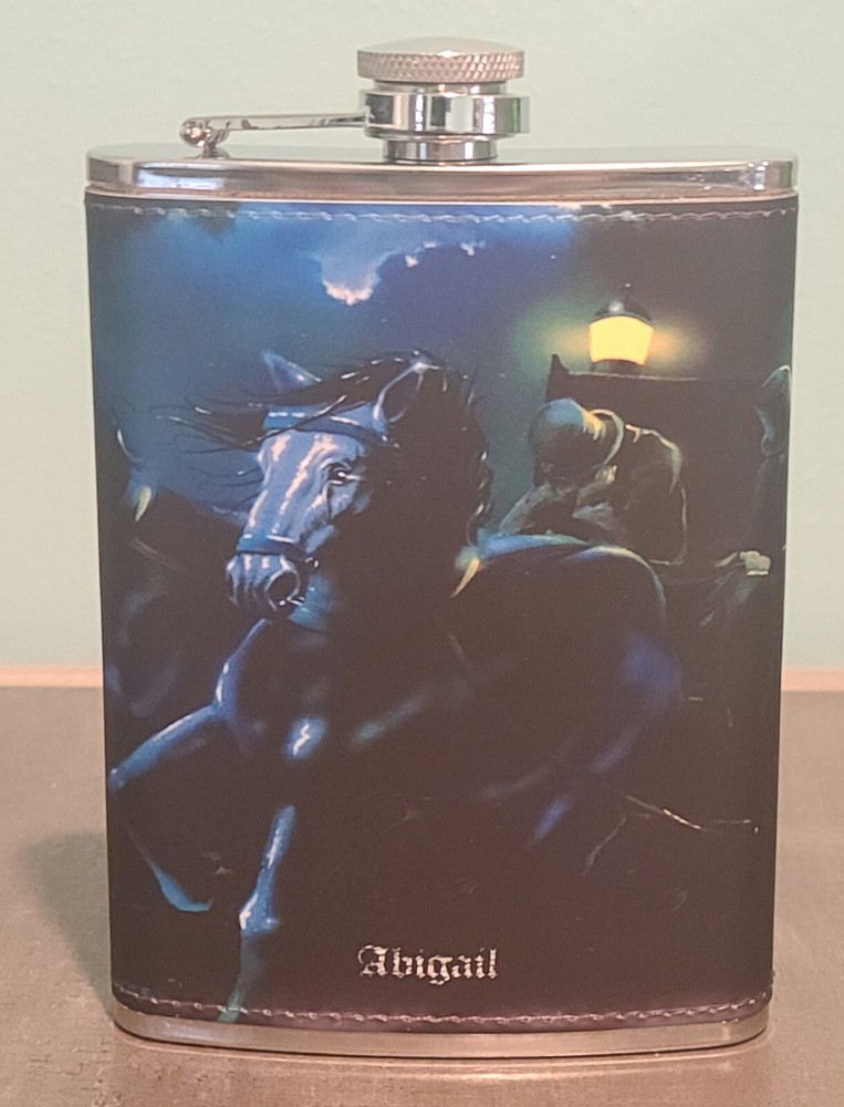 Iron Maiden: Collage #1 custom made 8 oz flask NEW