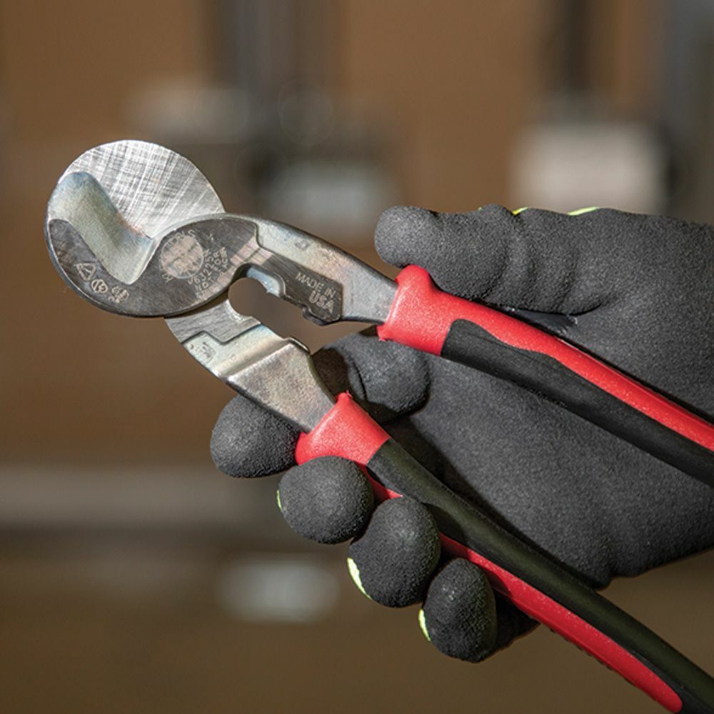 Klein Tools J63225N Journeyman High-Leverage Wire Cable Cutter and Stripper