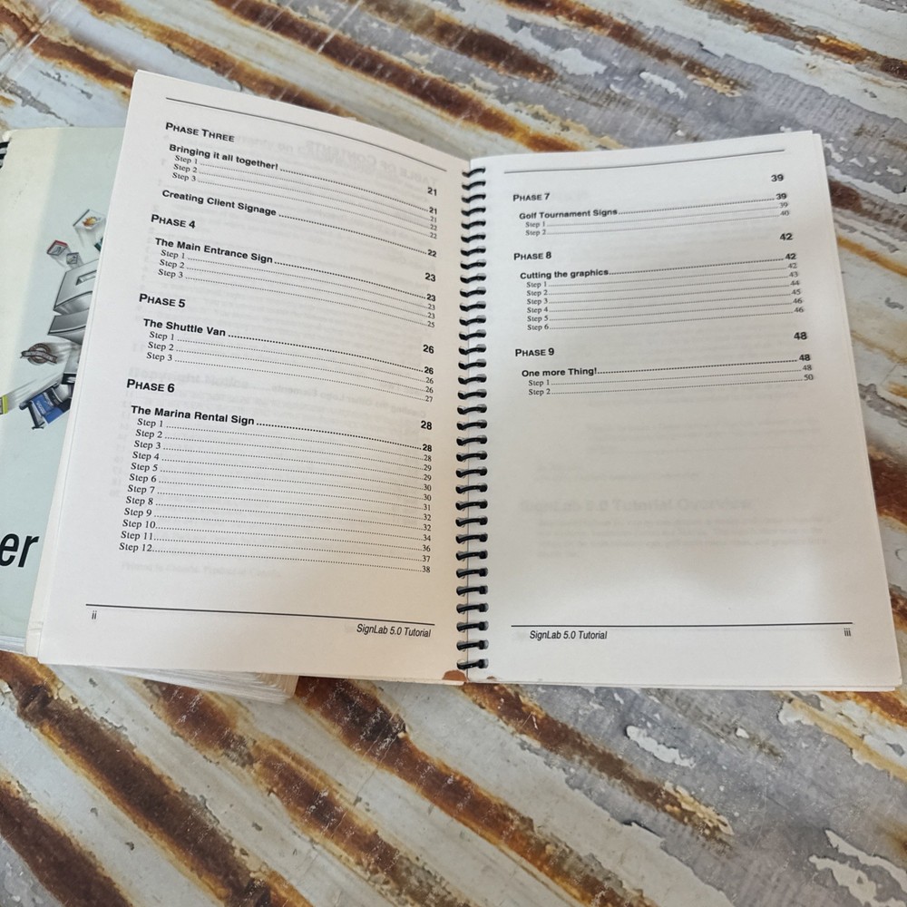 Vintage CADLink SignLab 5.0 Revision 4 May 1999 Doc 074 & Tutorial For Graphics