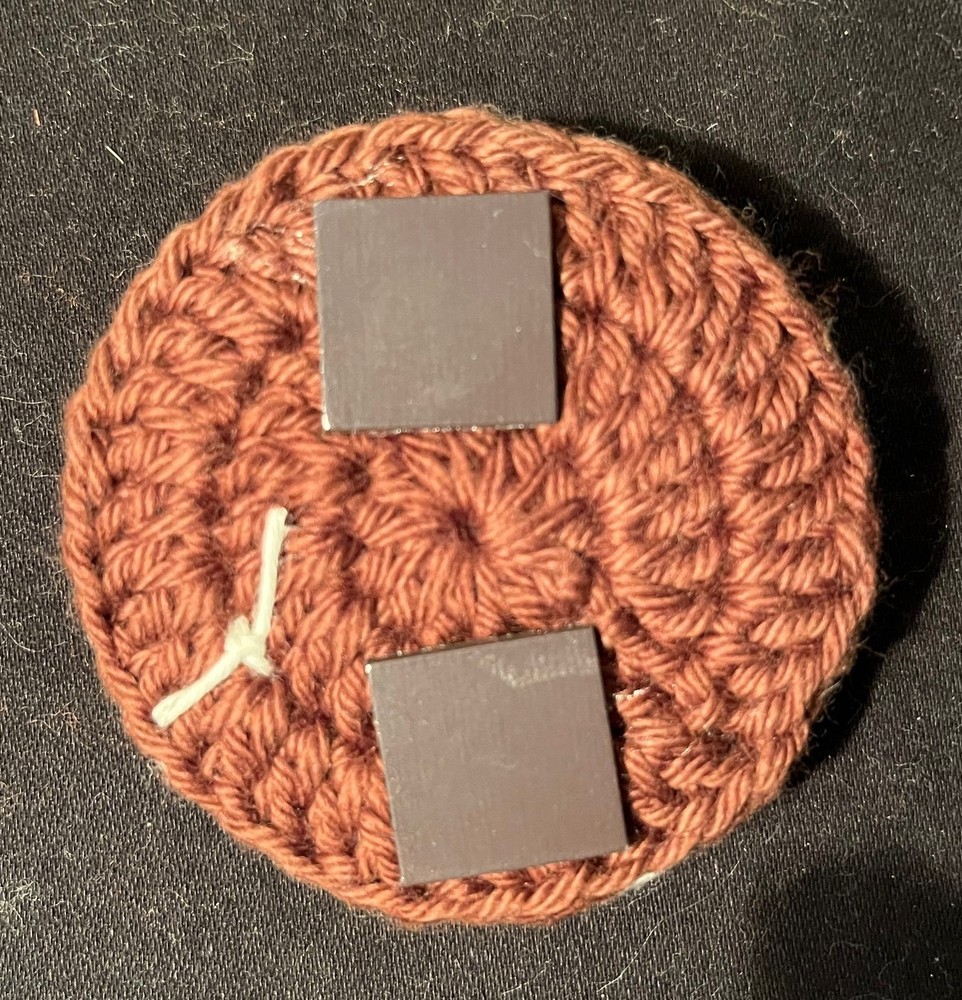 Crocheted Sandwich Cookie Magnets