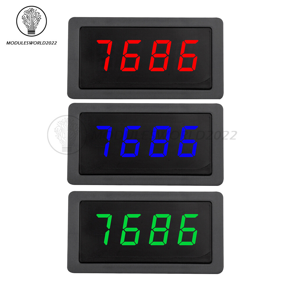 4 Digital LED Tachometer RPM Speed Meter + Hall Proximity Switch Sensor NPN
