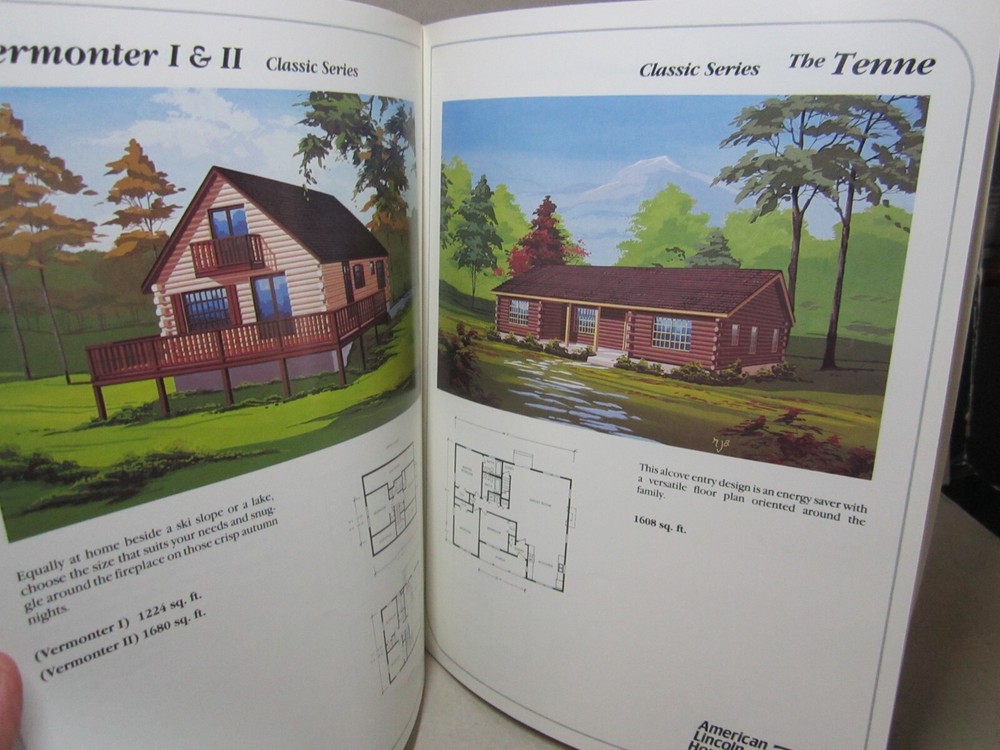 American Lincoln Homes Planning Guide Floorplan 1984 Building Package Timber