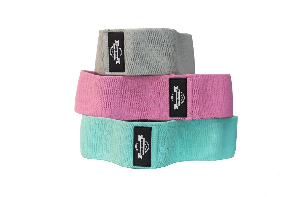 Lower Body Bands - Set includes Light, Medium, Heavy Resistance Bands w/Mesh Bag