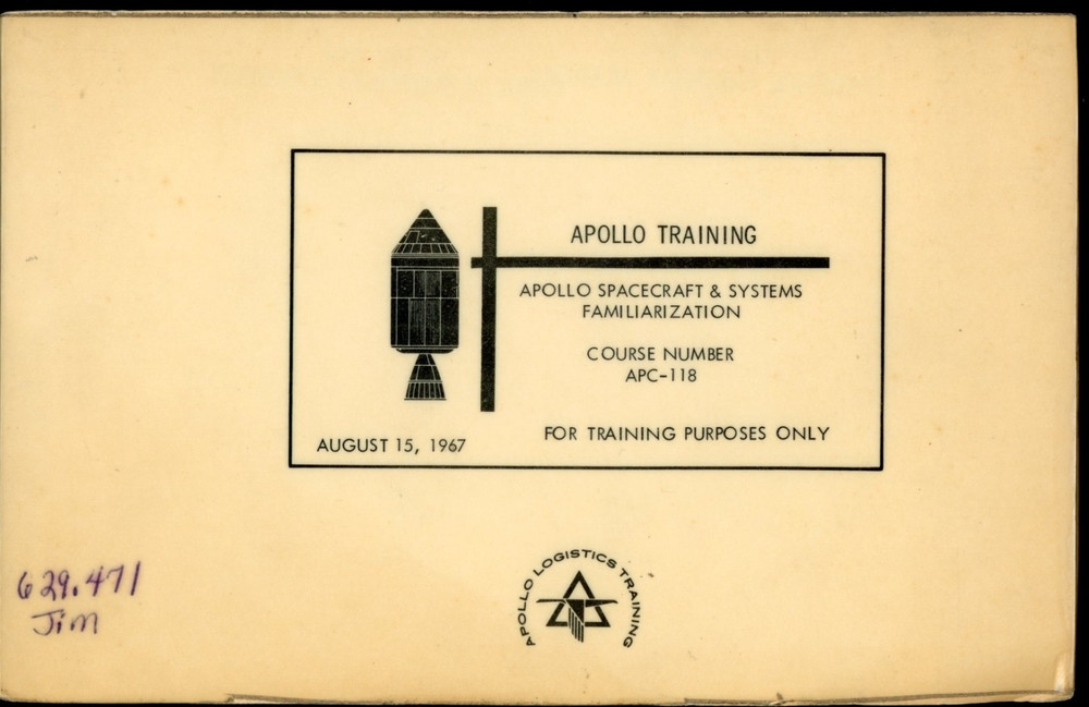 Apollo Training - Apollo Spacecraft & Systems Familiarization - APC-118