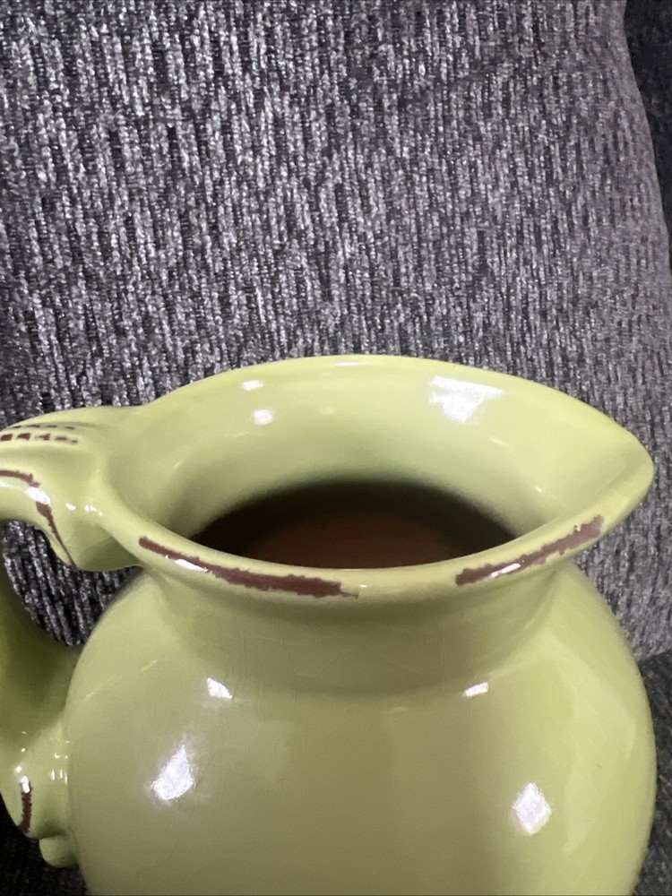 Ceramic Pitcher Green EUC! (G5)