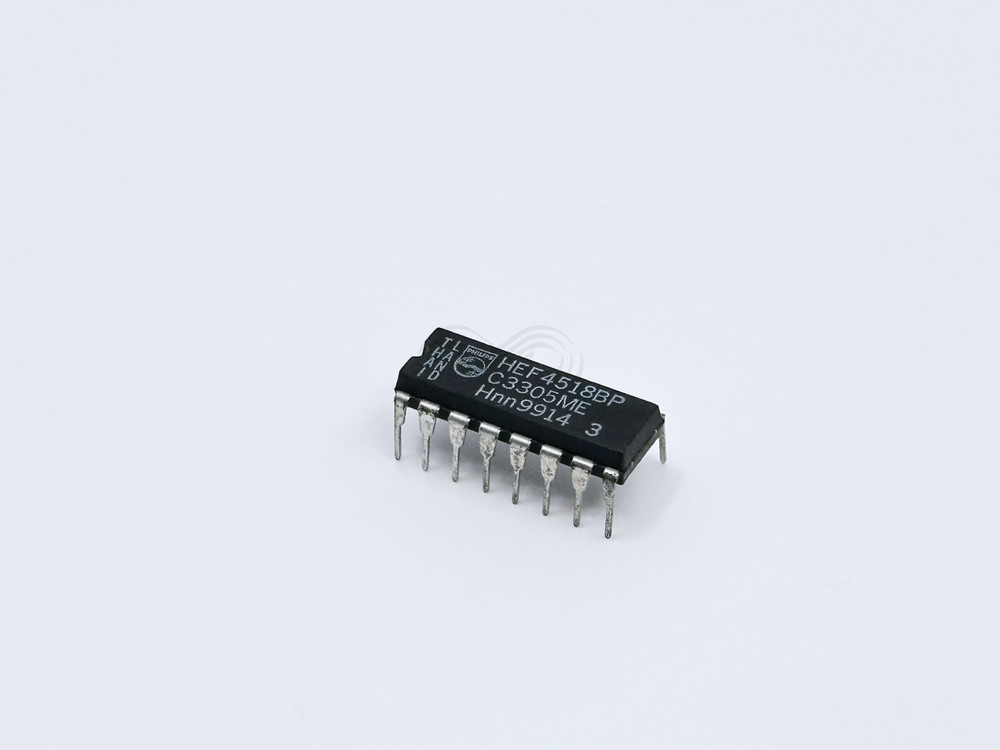 2PCS HEF4518BP Philips CMOS Dual BCD Up Counter DIP-16