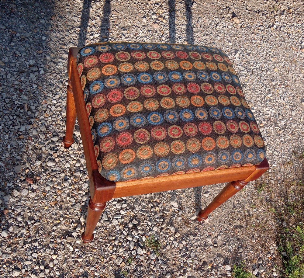 Mid Century Walnut Singer Sewing Bench (BM-VB6)