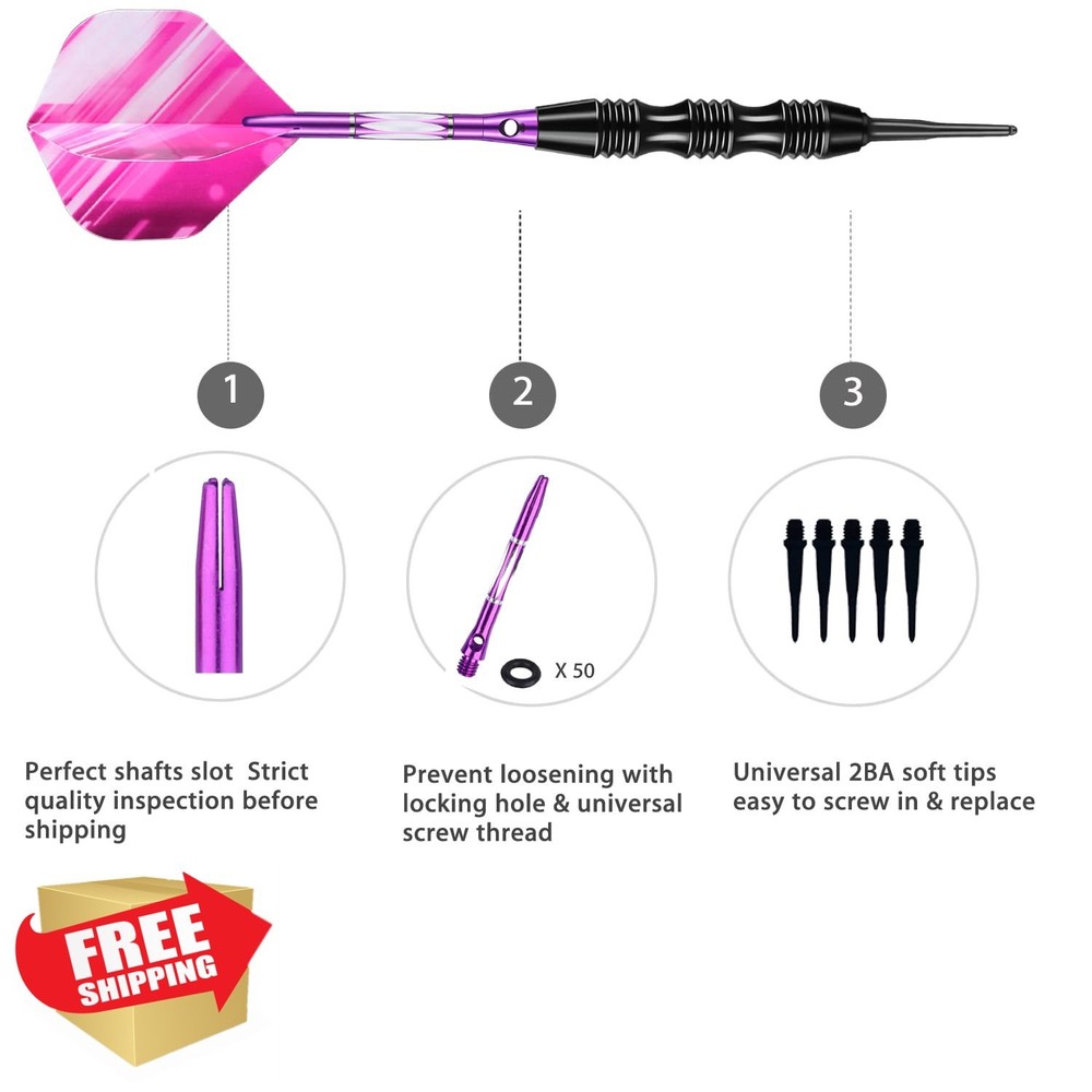 sanfeng 20g Soft Tip Darts Set Electronic Board Portable