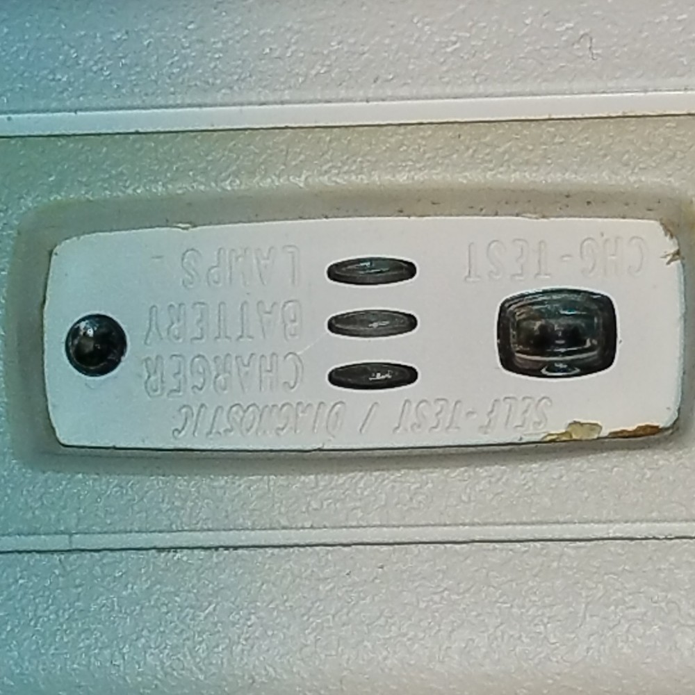 LED Plastic Exit Sign CH6-TEST with Wall Mounting Brackets