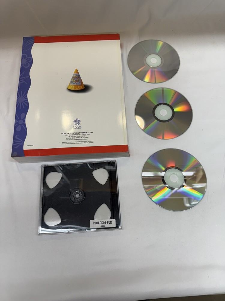 Nova Develop Print Explosion Deluxe 3-Disc Graphics Software & Manual for Mac