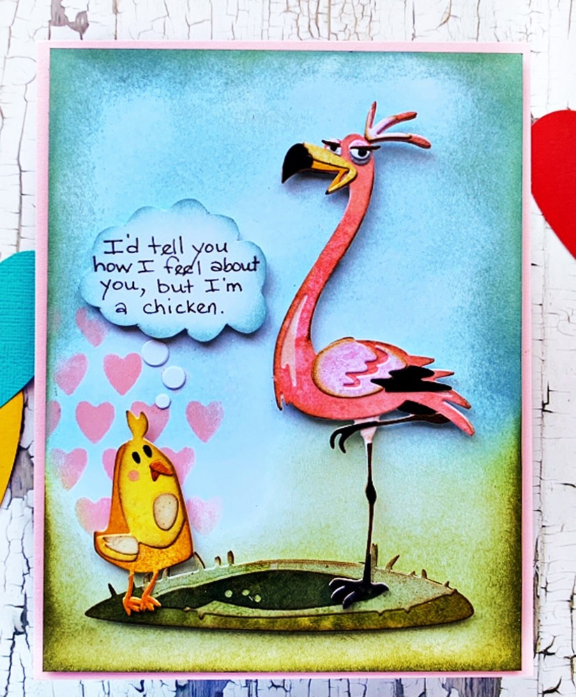 Sizzix Thinlits 9pc set - Gladys Colorize #665851 Retail $24.99 design Tim Holtz