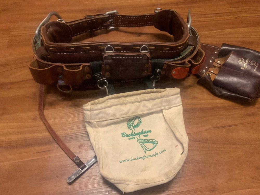Buckingham 2000 M Lineman climbing belt size 25
