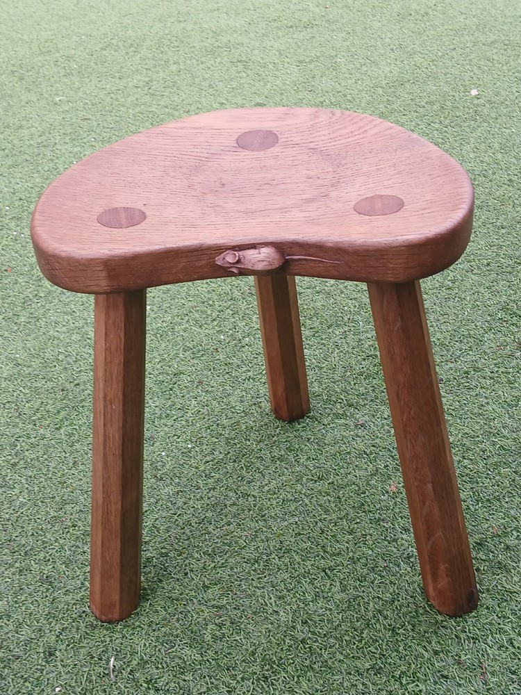 Robert Thompson 'The Mouseman' Stool Pre 1930s Vintage