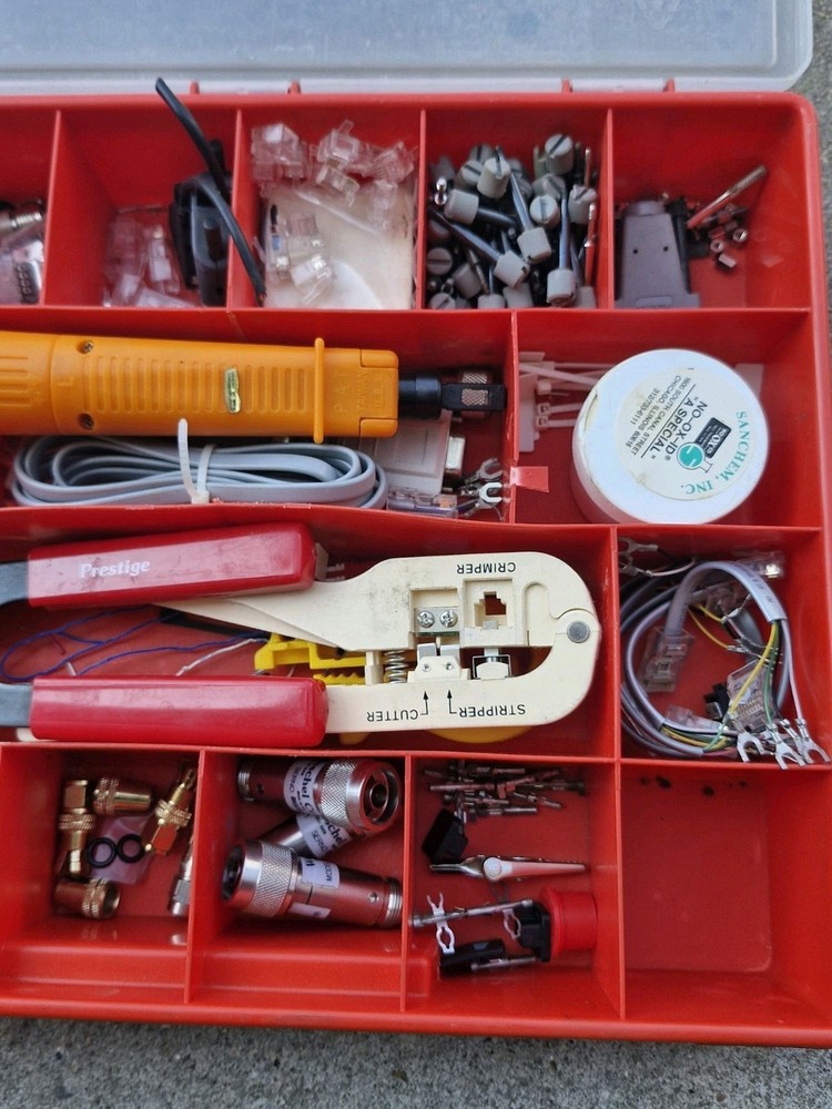 Network Cable Installation Tool Kit – Crimper, Stripper, Punch Down Tool,...