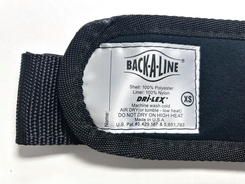 Back-A-Line Back Support Belt Royal Blue X-Small (23" - 27")