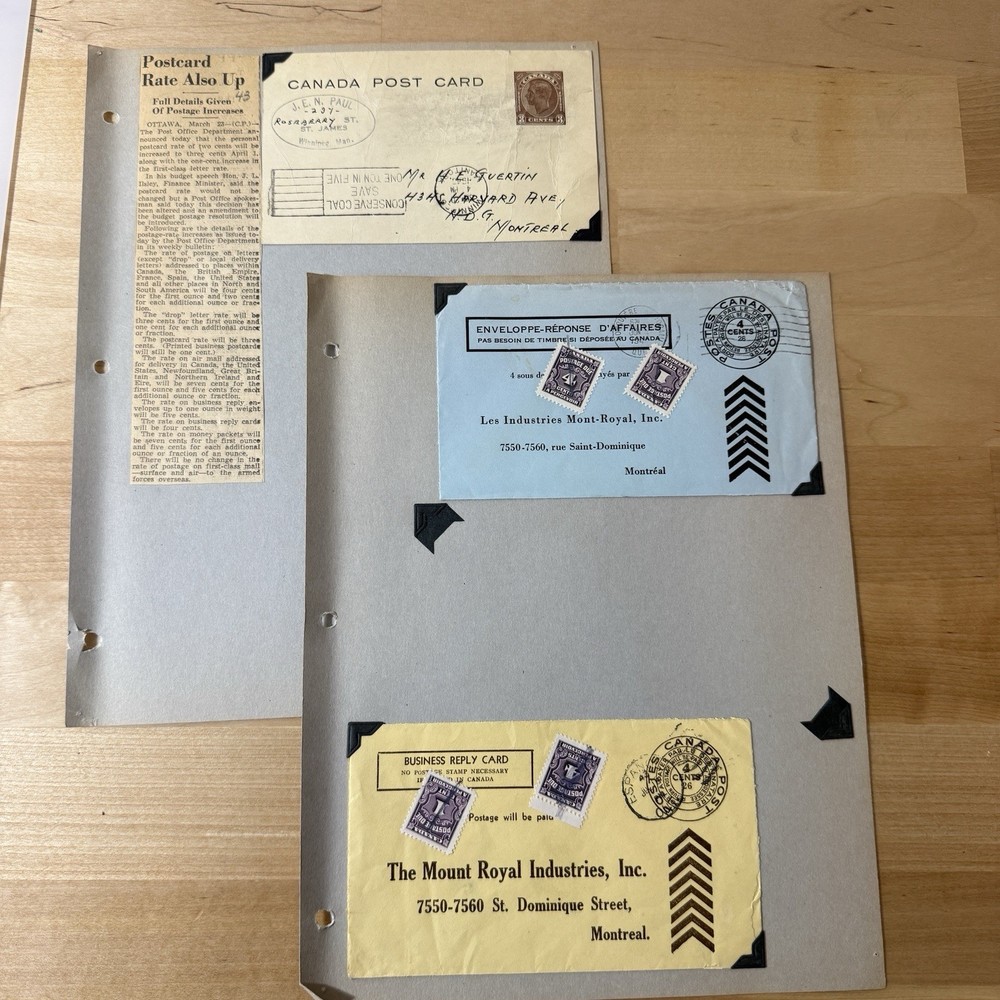Incredible Canada Postage Due Cover Collection + Embargo, Excise, Rate Increases