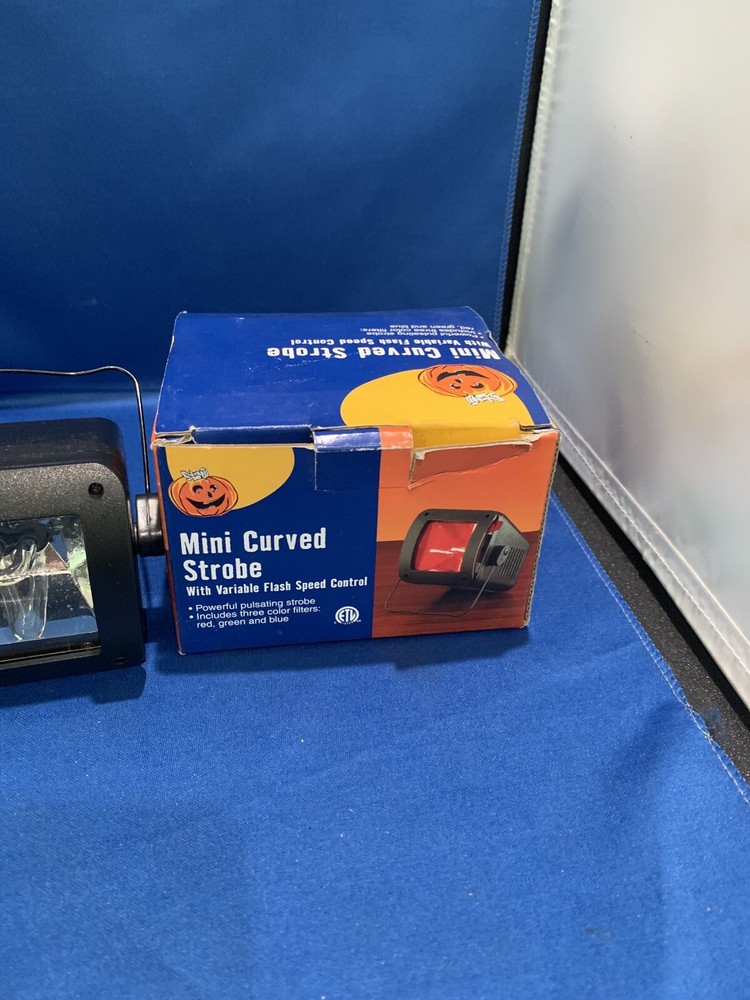 Mini Curved Strobe Light 1200-x Dance Party Halloween Variable Speed Control
