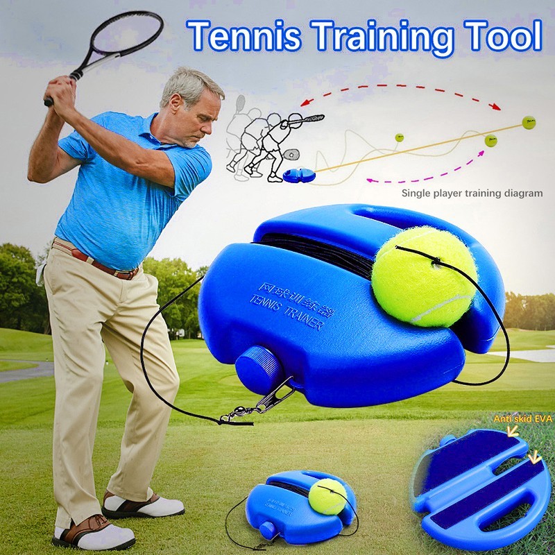 Tennis Trainer Rebound Ball with String Solo Practice Trainer Self Training Tool