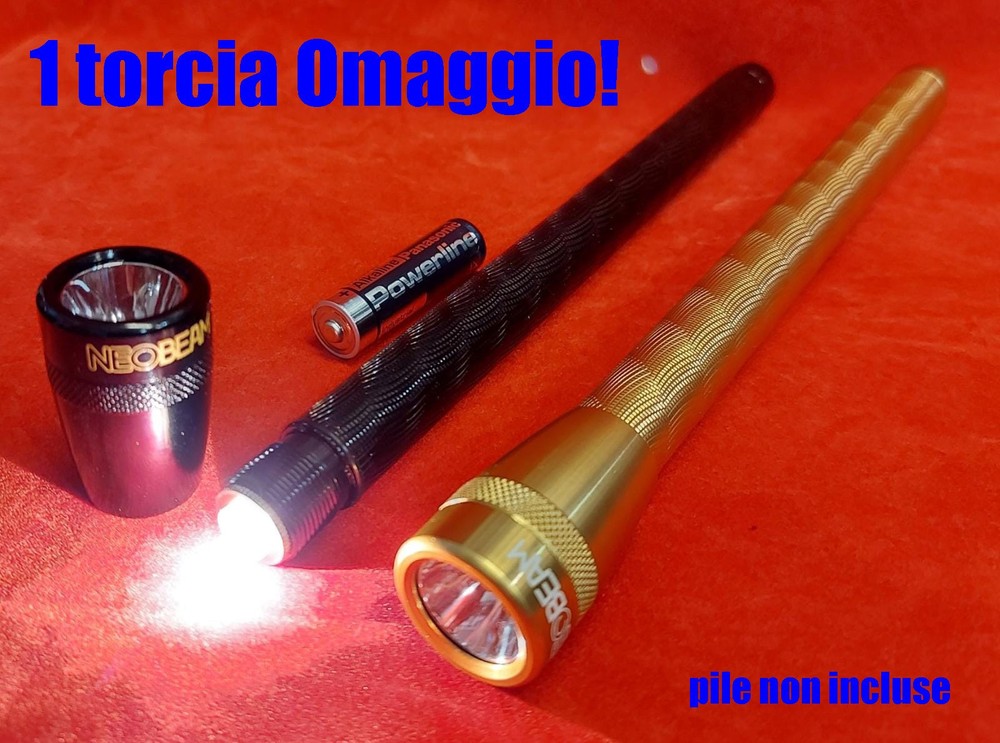 Dx2 Shockproof Waterproof Rubberized LED Flashlight - Lots x1/3/9/18