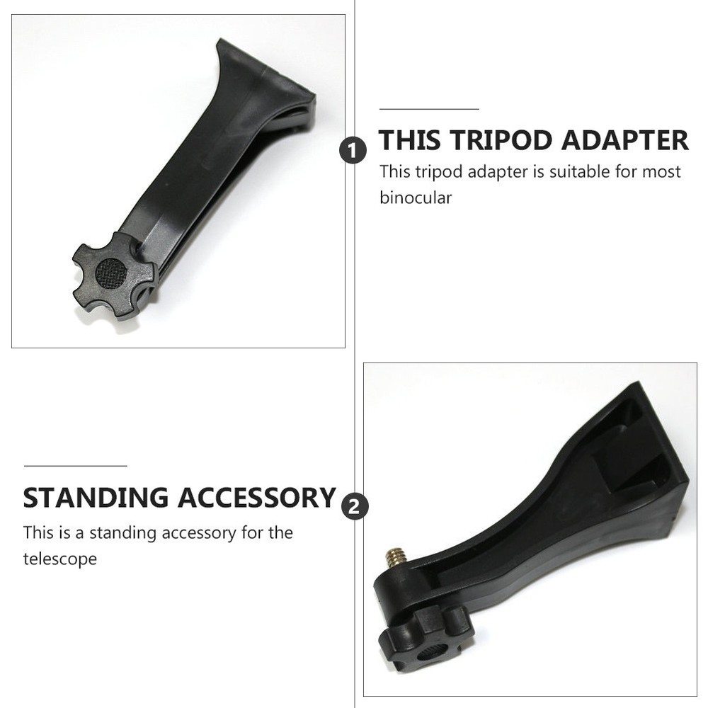 Binocular Tripod Adapter Plastic 1/4 Inch Fixed Bracket for Telescope