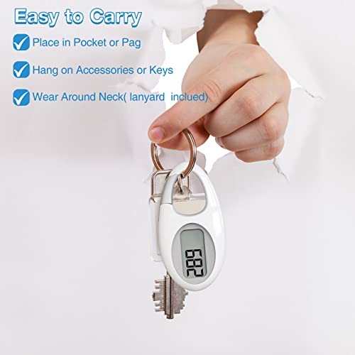 Simple 3D Step Counter, Walking Pedometer, Steps Tracker with Neck Blue