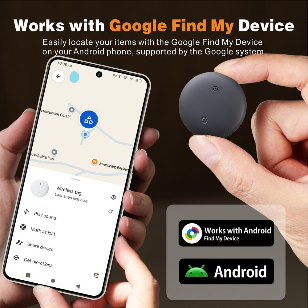2026 Upgraded Android Air Tracker 4 Pack, Bluetooth Tracker for Android Phone...