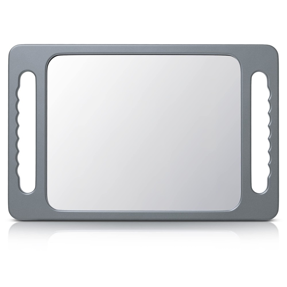 Unbreakable Hand Mirror with Double Handle- Large Handheld Barber Mirror for ...