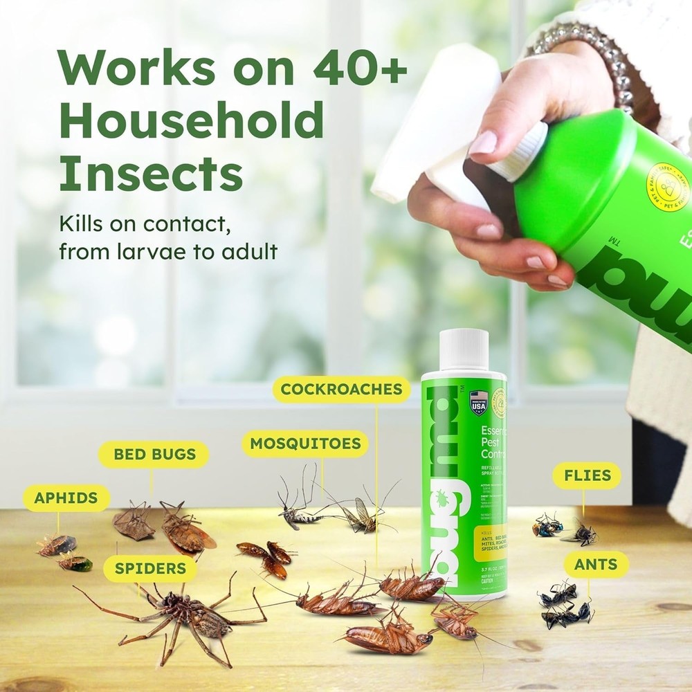 BugMD Ant & Roach Killer – Indoor Insect, Spider & Fly Defense, Natural & Safe