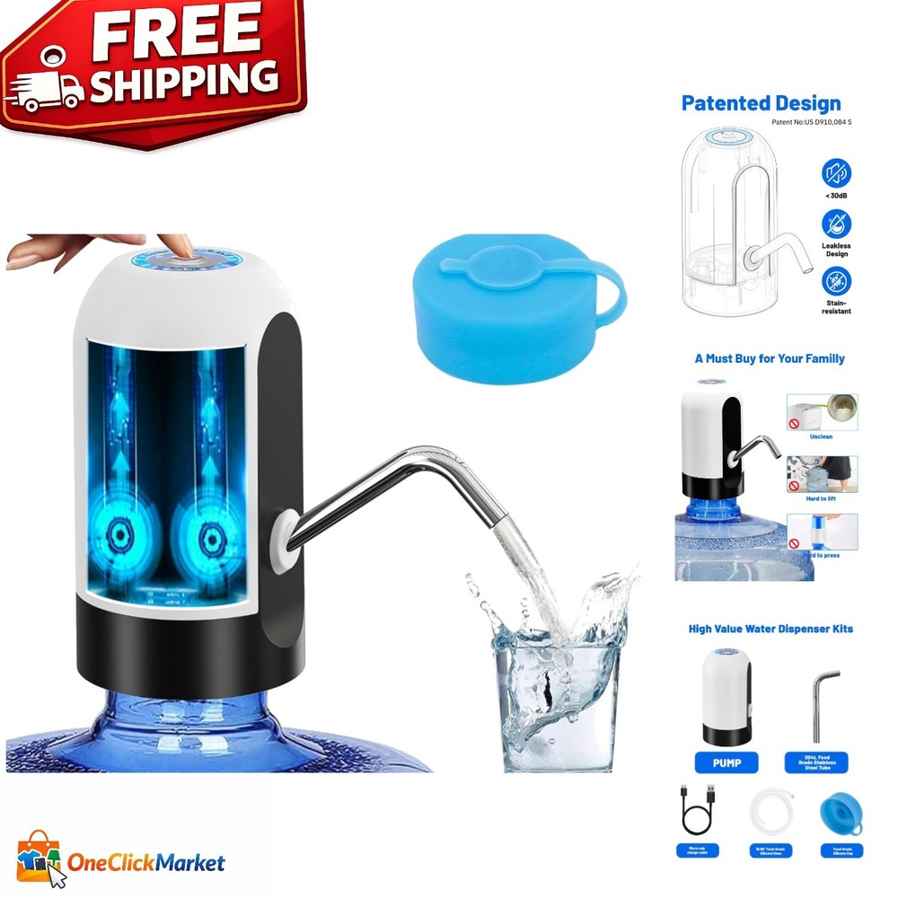 Compact Electric Water Jug Pump with Silicone Lid - 2- Replacement Service