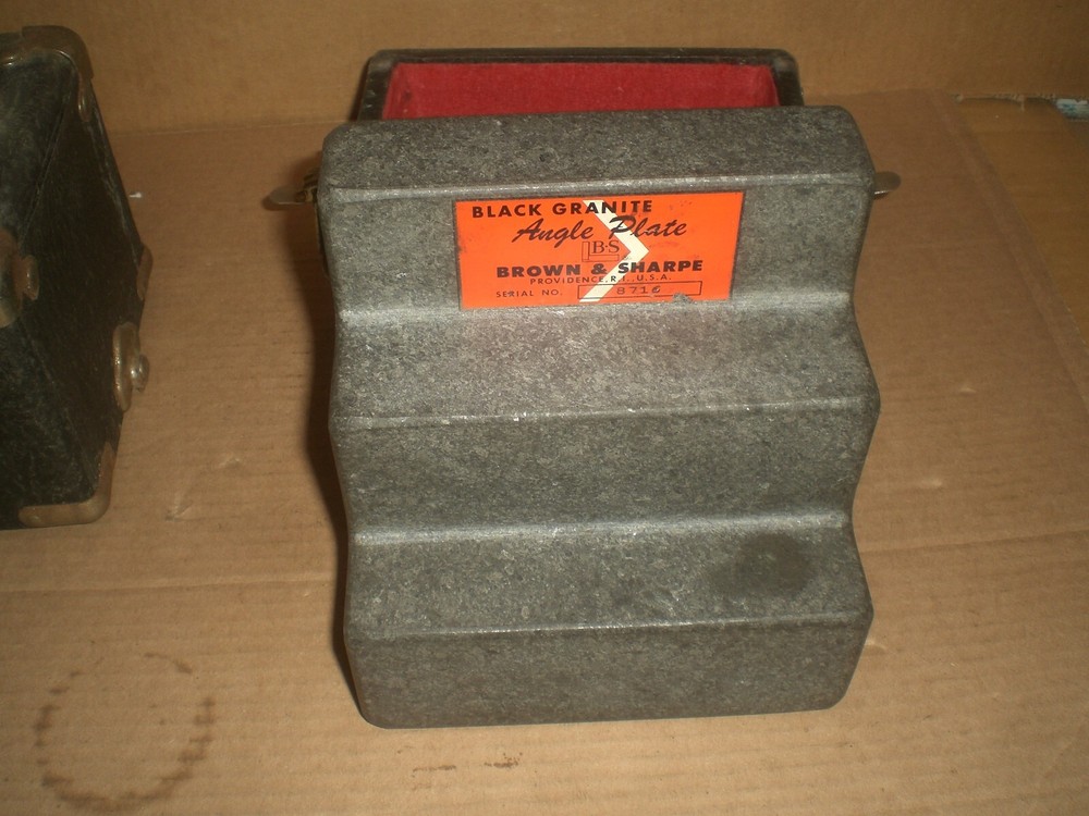 Brown and Sharpe 6" precision Granite Angle Step Block