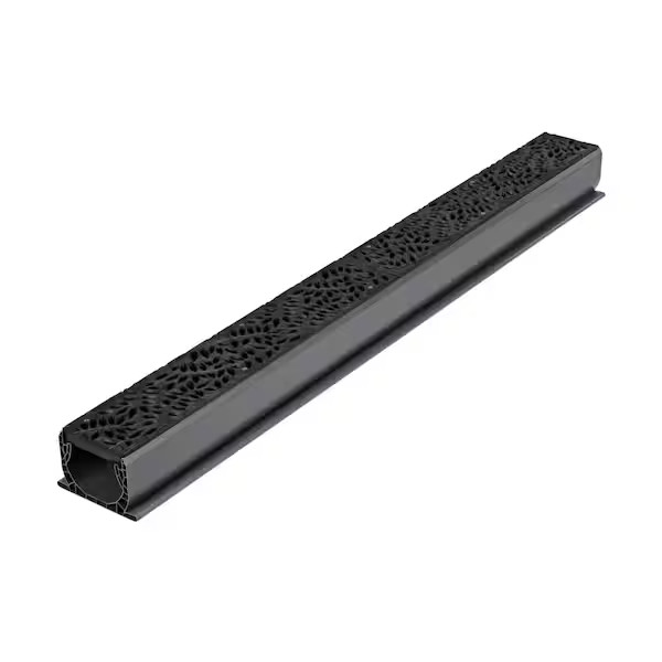 Spee-D Channel Drain Grate 2 ft Decorative Botanical Design Black 252