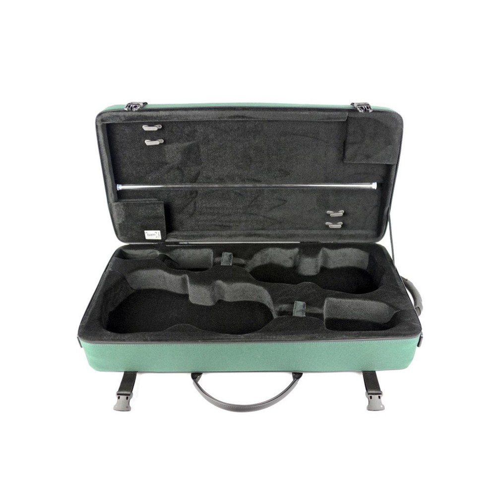 Bam classic double violin/viola case -green