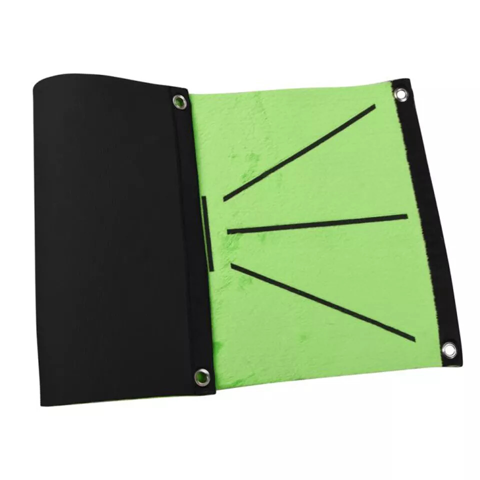 Golf Training Mat Swing Detection Practice Training Hitting Aid Game Velvet Pad
