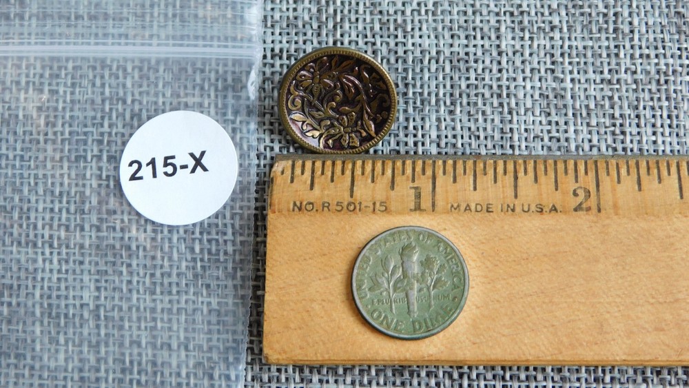 Antique Vtg Button Bugs Aprx: 3/4" #215-X