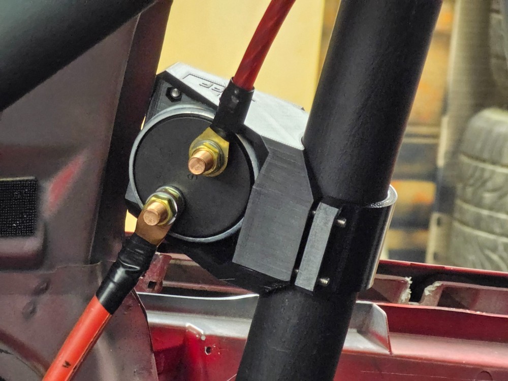 Roll Cage Mount for Disconnect Switch like QuickCar (top or side with hardware)