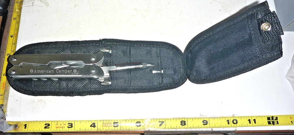NWoT American Camper Folding Multi Camping Tool in Belt Case