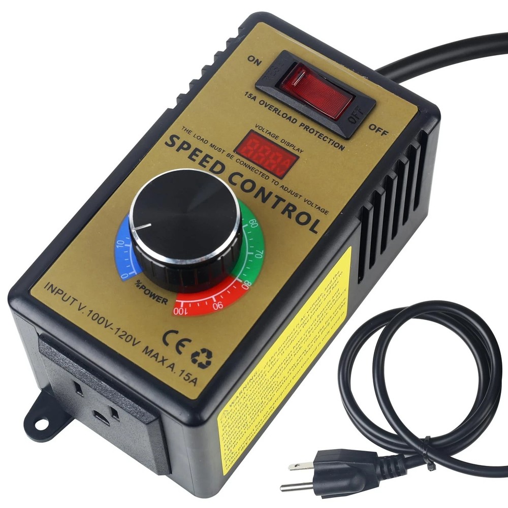 Variable Voltage Regulator 120V 15A 4000W AC Motor Speed Controller Dimmer