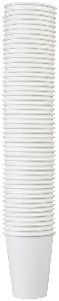 1000 Pack 12oz Amazon Basics Disposable Paper Cups For Hot/Cold White