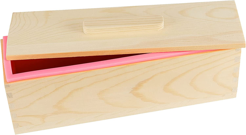 3PCS 47Oz Pink Silicone Soap Molds Kit, Rectangular Silicone Loaf Soap Making Mo