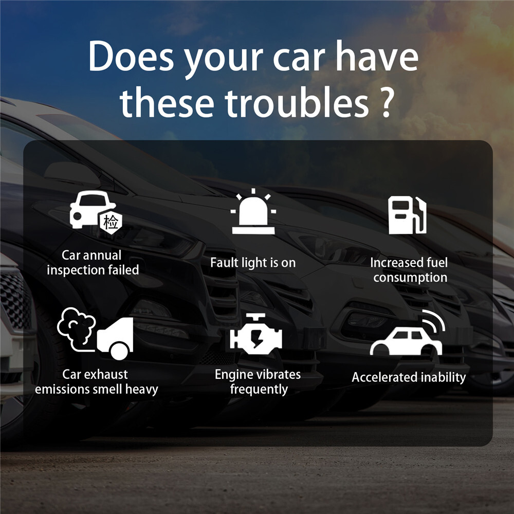 Catalytic Converter Cleaner Engine & Exhaust System Carbon Removal Additive