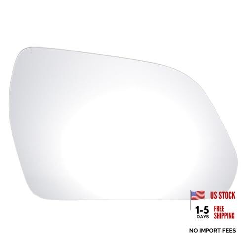 Car Rearview Right Passenger Side Mirror Glass Replacement W/Backing Plate