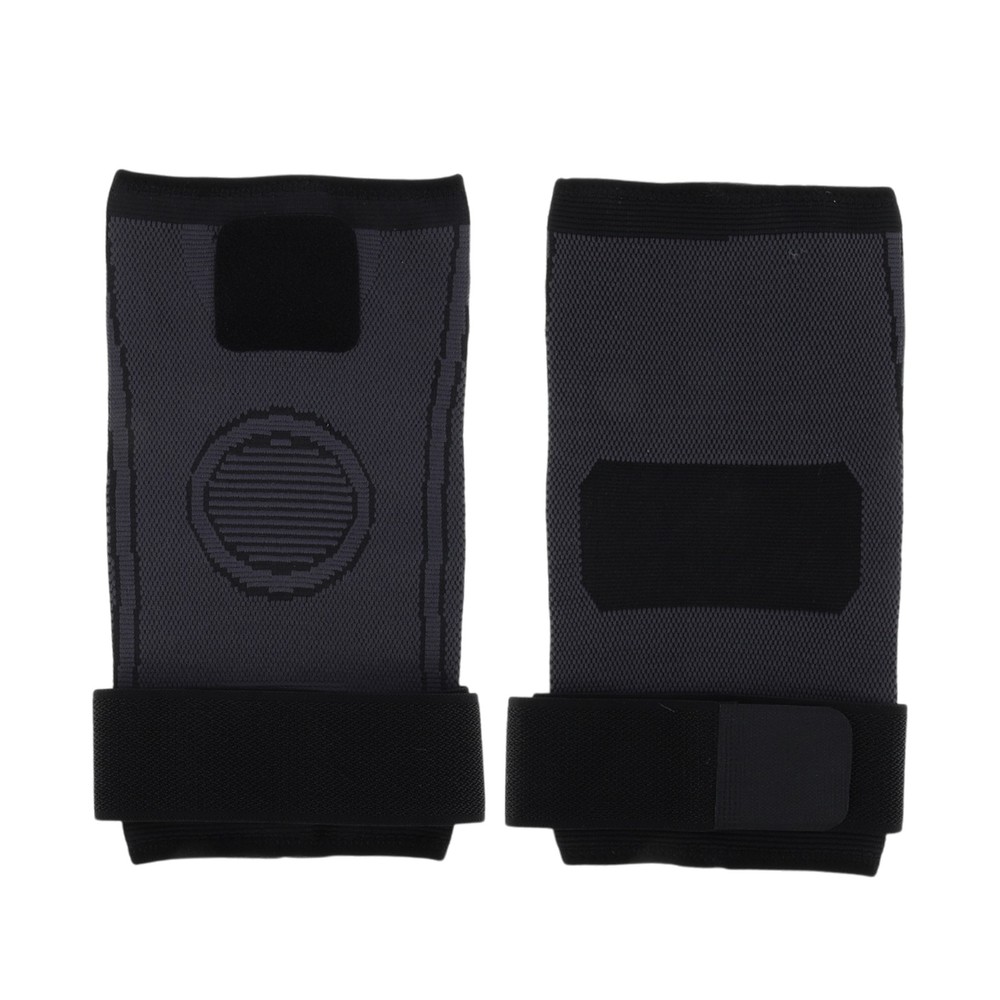 Straps O-shaped Pattern Knee Pads One Size Fits Most Gray 1 Pc
