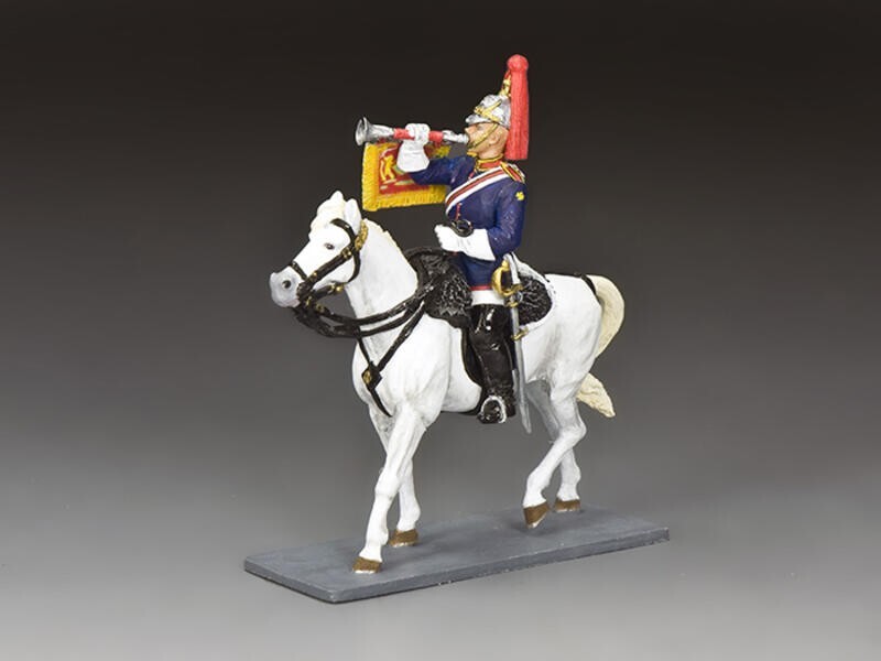 CE100 Mounted Blues & Royals Trumpeter by King & Country
