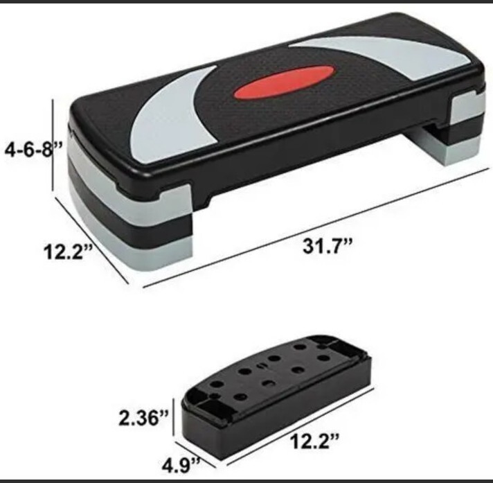 BalanceFrom Adjustable Workout Aerobic Stepper Step Platform Trainer