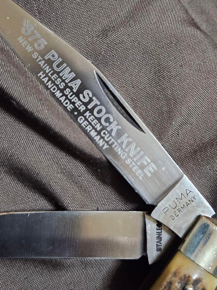 PUMA folding knife Germany Stag without box