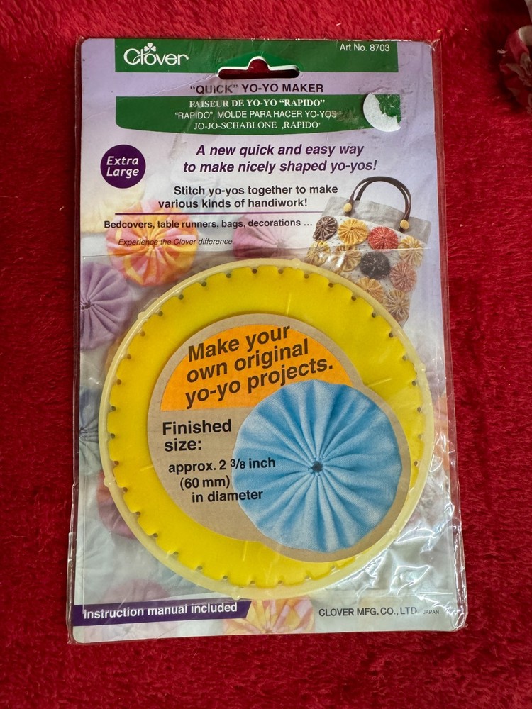 NIP Clover Quick Yo-Yo Maker Extra Large Circle Shape